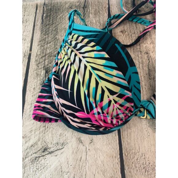SHADE & SHORE Women’s Tropical Bikini Top / Size: 34B - Picture 3 of 8